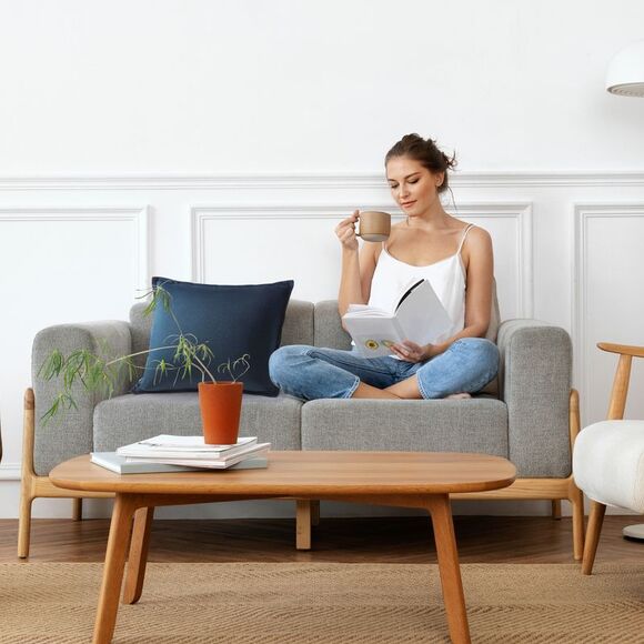 Velvet Throw Pillow Cover Cushion Cases for Sofa Bed 16"x16" Navy - Picture 6 of 6